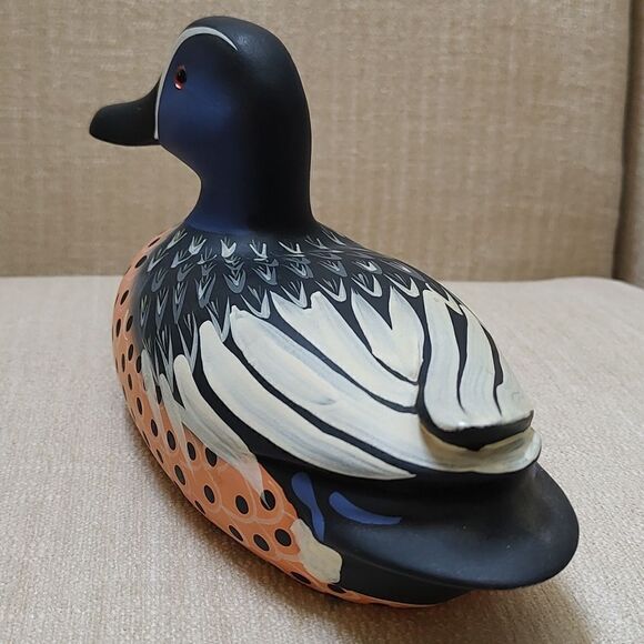 Vintage Handmade Wood Duck Decoy Signed by Andy Andersen - Picture 5 of 10